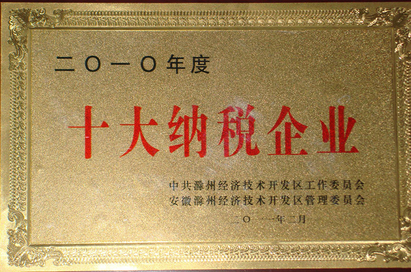 十大納(na)稅企業(ye)